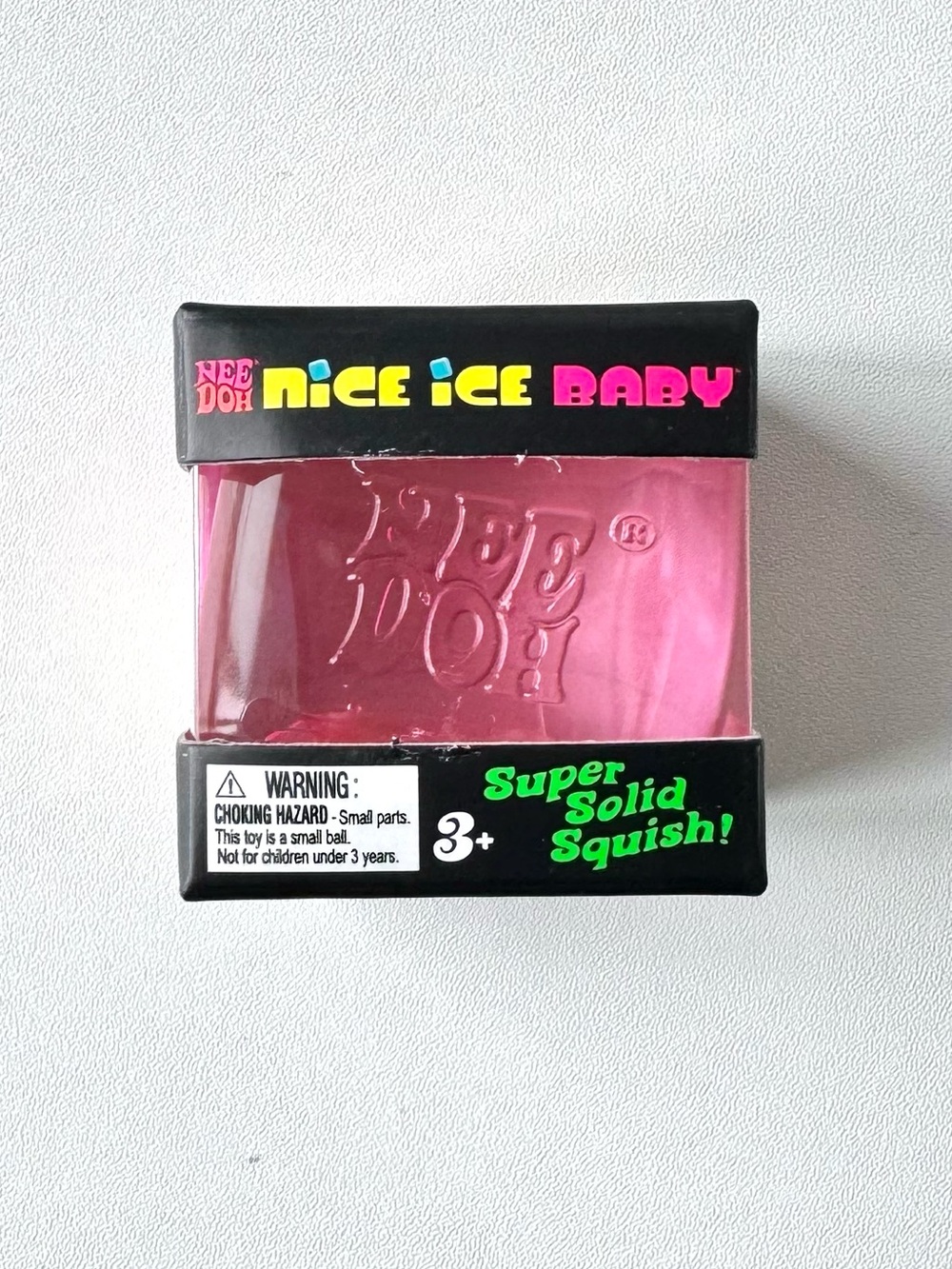 NEEDOH NICE ICE BABY-PINK STRESS FREE SQUISHY TOY